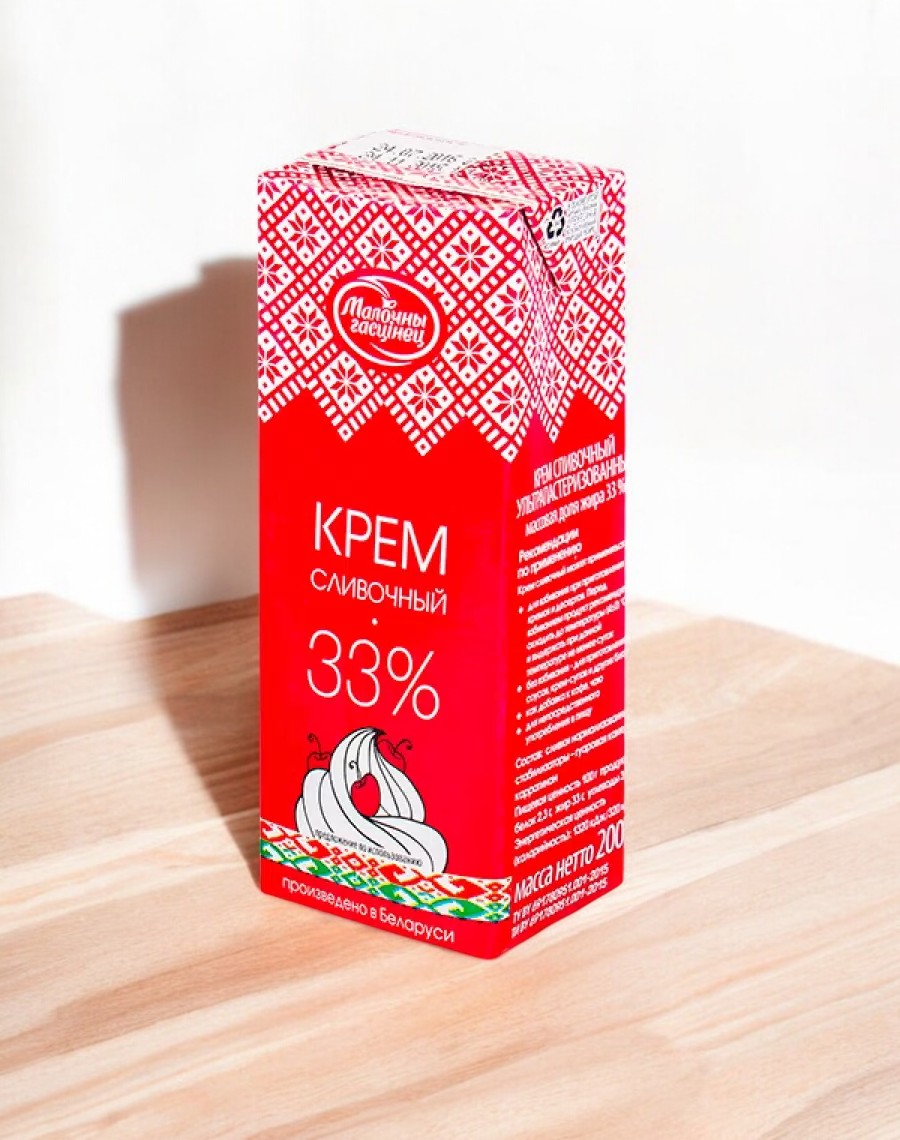 Сливки крем 33%  200гр (270 сут) ТБА
