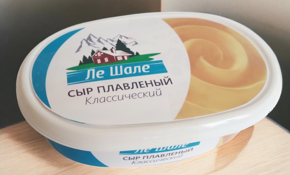 Сыр плавл КЛАССИЧЕСКИЙ 60% 125г (60сут) контейнер ЛЕ Шале