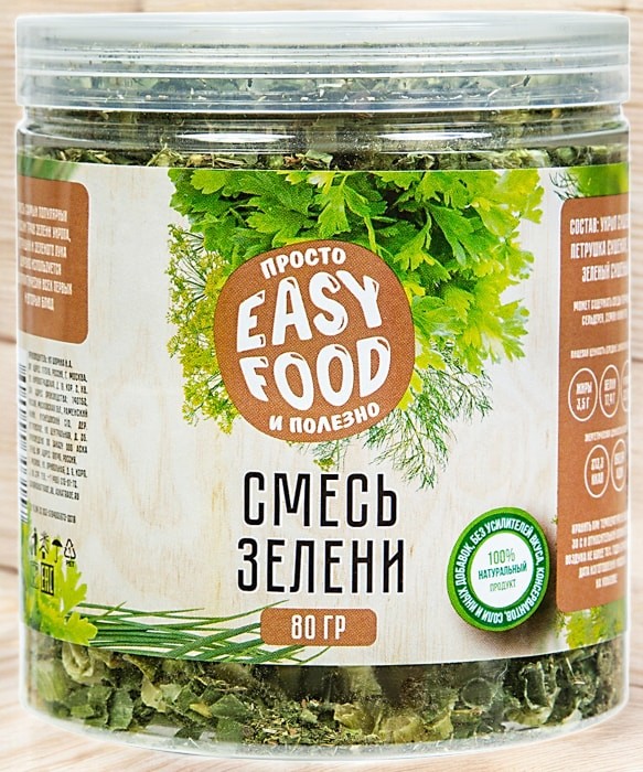 ЗЕЛЕНЬ смесь 80г (24 мес) пэт/банка