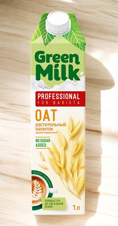 Напиток б/а OAT (Овес) Green Milk  PROFESSIONAL (БАРИСТА) 1л
