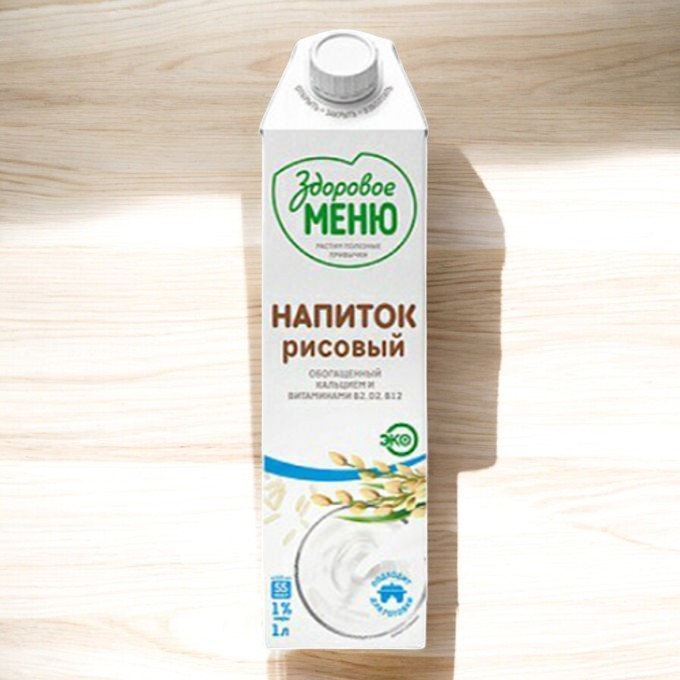 Напиток Рисовый Здоровое меню для питания детей старше 3-х лет 1 л Тетра Пак 12