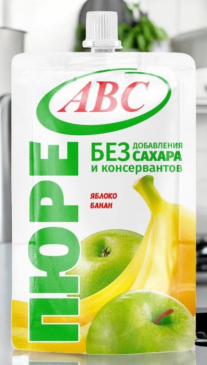 Пюре яблочно-банановое 200г дой/пак