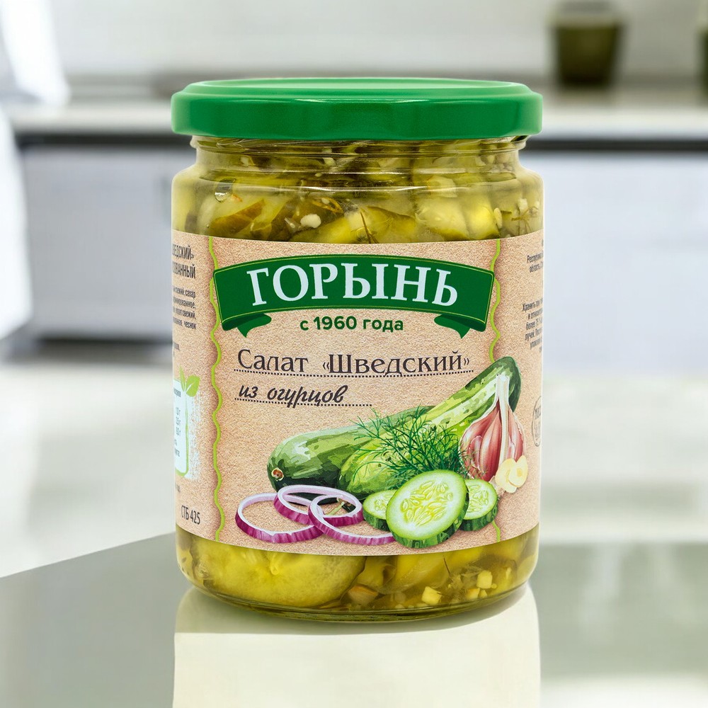 Салат Шведский из огурцов 0,42л/420г