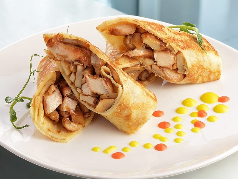 Блинчики с курицей