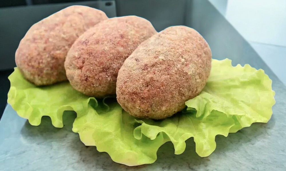 Зразы с картошкой
п/ф из мяса птицы рубленые фаршированные замороженные