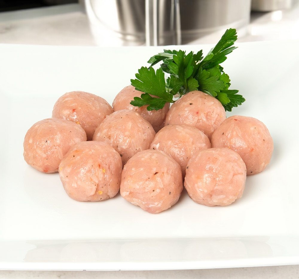 Шарики куриные
п/ф из мяса птицы рубленые формованные замороженные