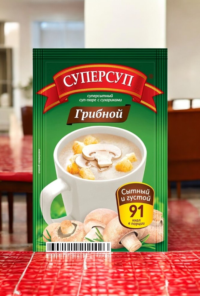 Суперсуп-пюре Грибной с сухар 18г