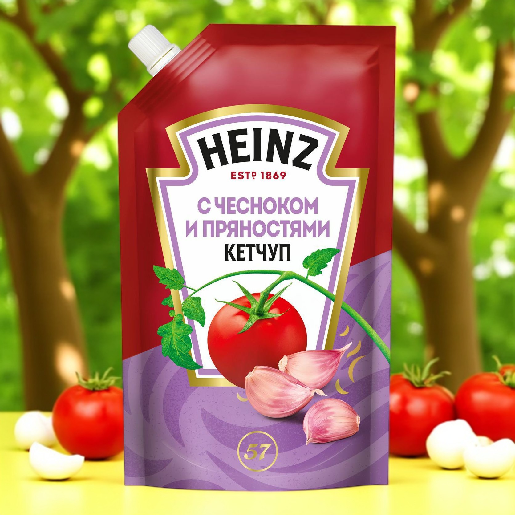 кетчуп Д/п Чеснок/пряности 320г