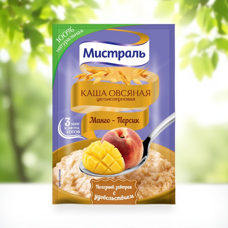 Мистраль каша овс.Манго-Персик 40гр