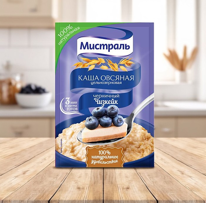 Мистраль каша овс.Черничный Чизкейк 40гр