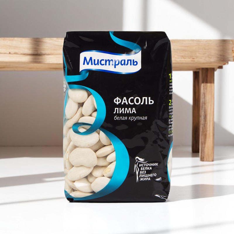 Мистраль Фасоль Белая крупная Лима 450г