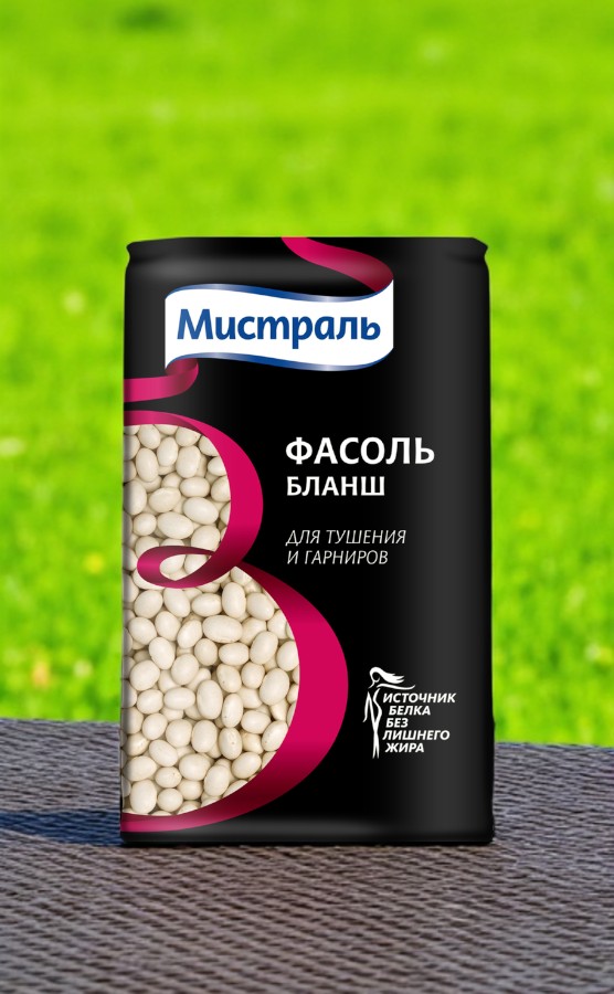 Мистраль Фасоль Белая мелкая Бланш 450г