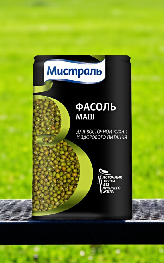 Мистраль Фасоль Зелёная Маш 450г