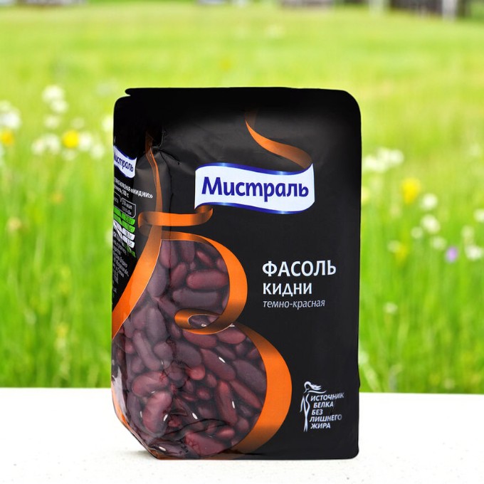 Мистраль Фасоль Тёмно-красная Кидни 450г