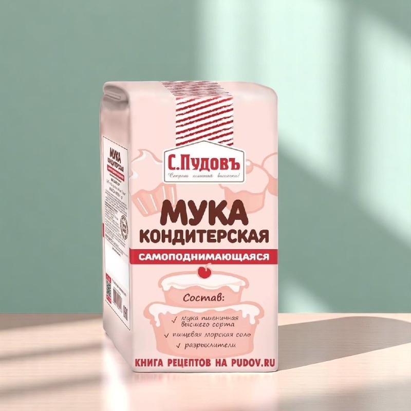 ПУДОВЪ мука Конд.Самоподн. в/с 1кг
