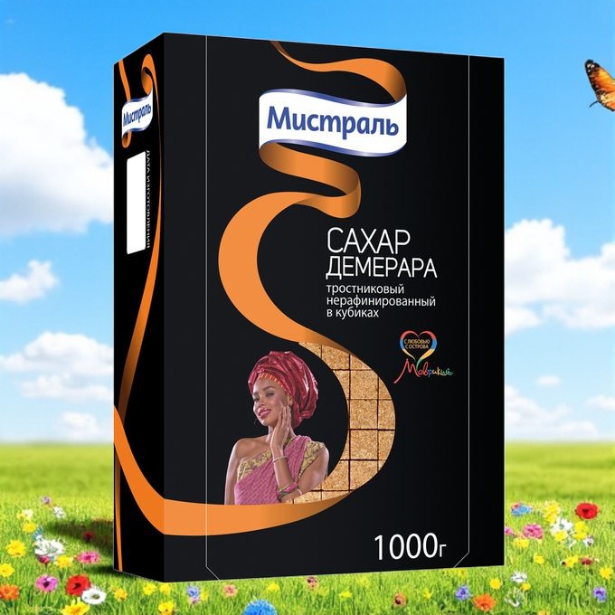 Мистраль Сахар Трост. Демеран/раф.куб.1000г