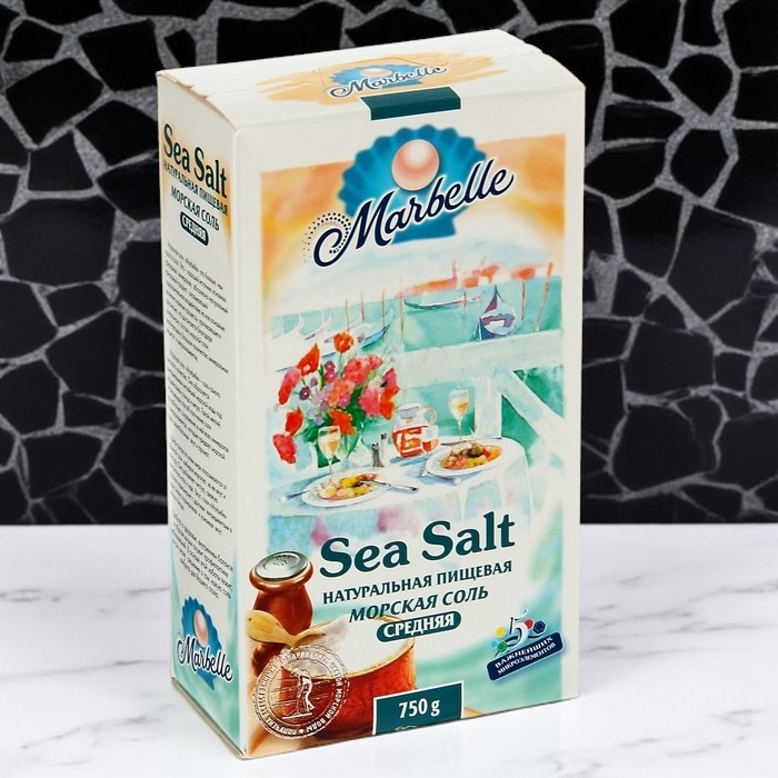 Marbellе Соль морская помол №1 средняя 750гр
