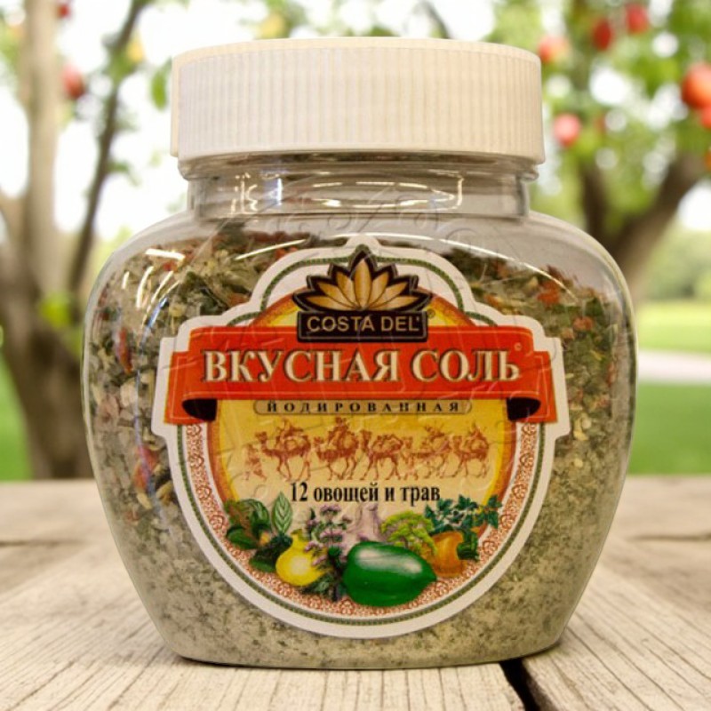 Вкусная Соль 12 овощей и трав 400гр