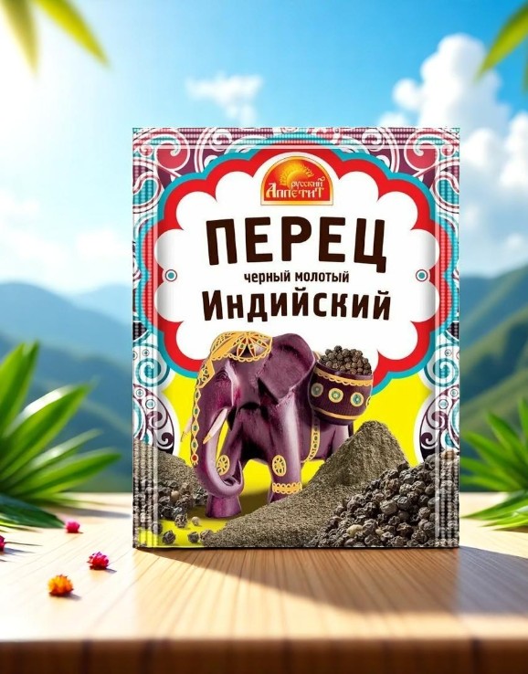 Перец Индийский чёрн.молот.20г