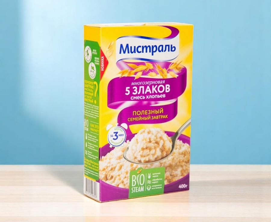 Мистраль Хлопья 5 злаков 400гр