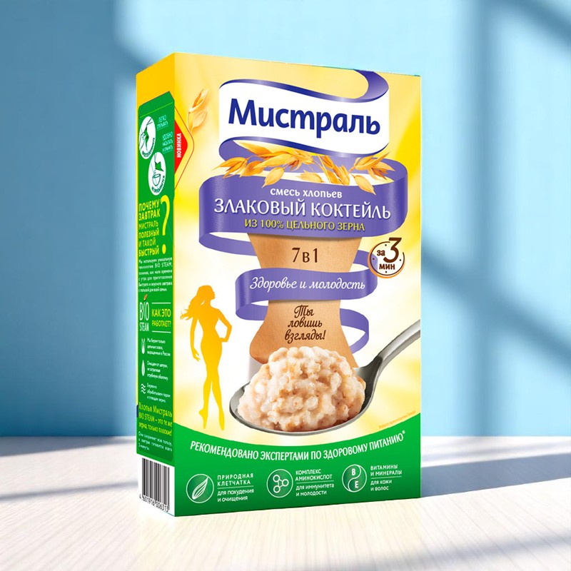 Мистраль Хлопья Злаковый коктейль 400гр