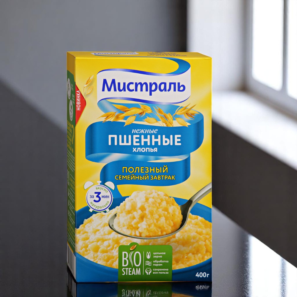 Мистраль Хлопья Пшённые нежные 400гр