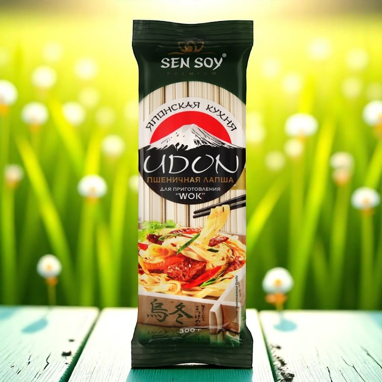 СЭНСОЙ Лапша Пшеничная (Udon) 300гр