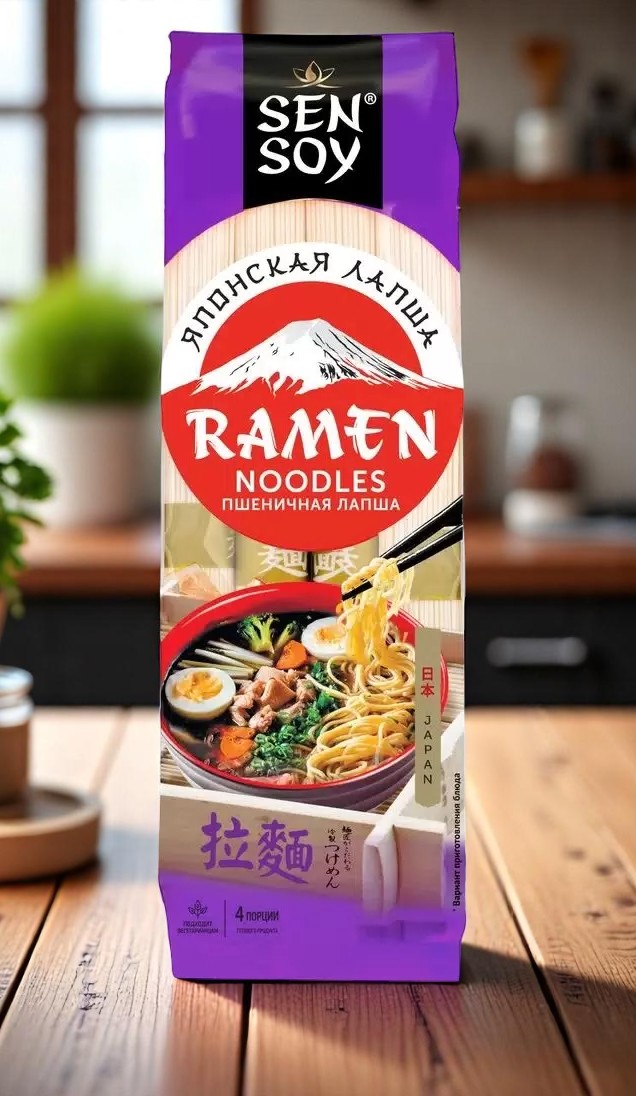 СЭНСОЙ Лапша пшеничная Ramen 300г