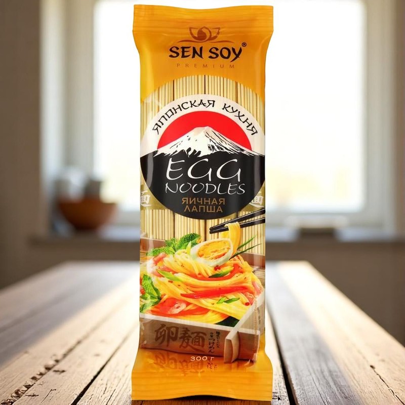 СЭНСОЙ Лапша Яичная (Egg noodle) 300гр