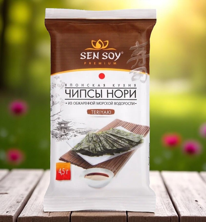 СЭНСОЙ Чипсы Нори Teriyaki 4,5г