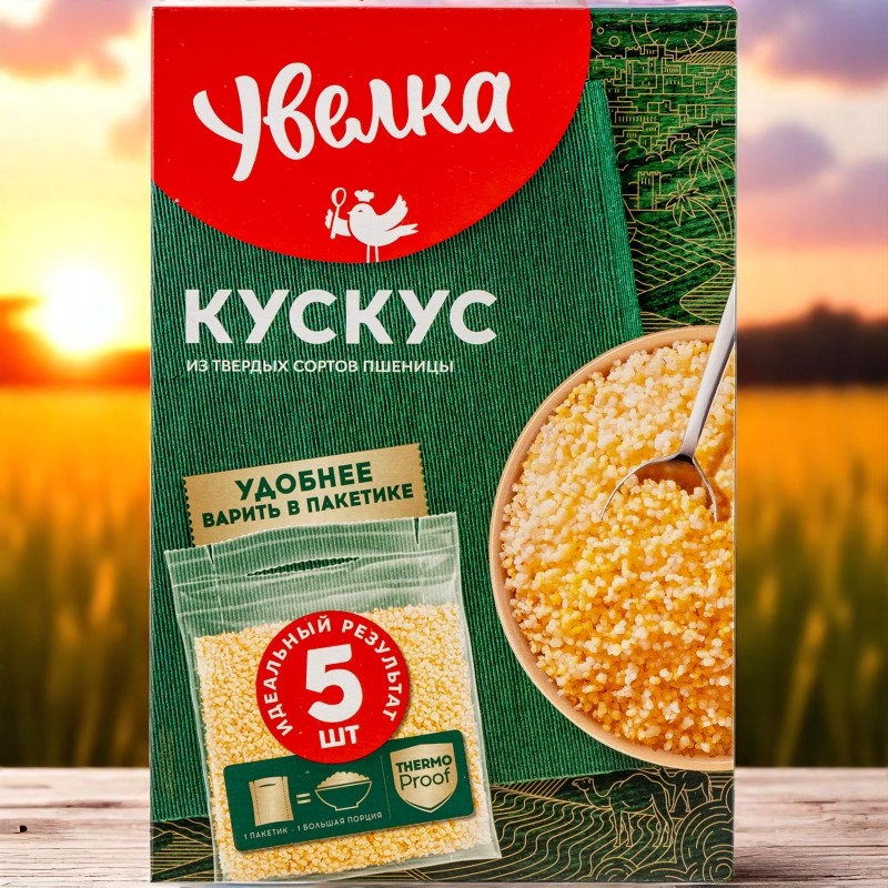 Увелка Б/П крупа кускус 80 гр