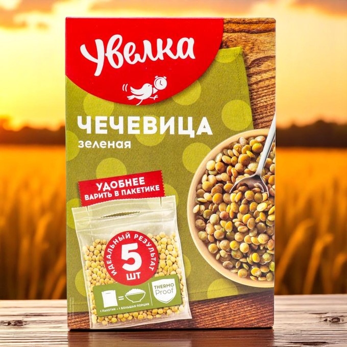УВЕЛКА Б/П Чечевица зелён. 80г