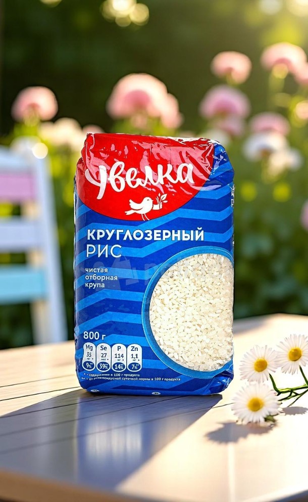 Увелка Рис Круглозёрный 800г