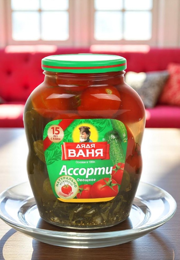 Д.Ваня Ассорти (огурцы/томаты) мар.1800г