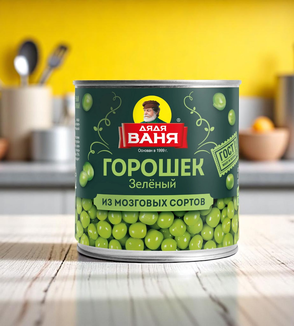 ДЯДЯ ВАНЯ Горошек зеленый консервированный 0.4 кг