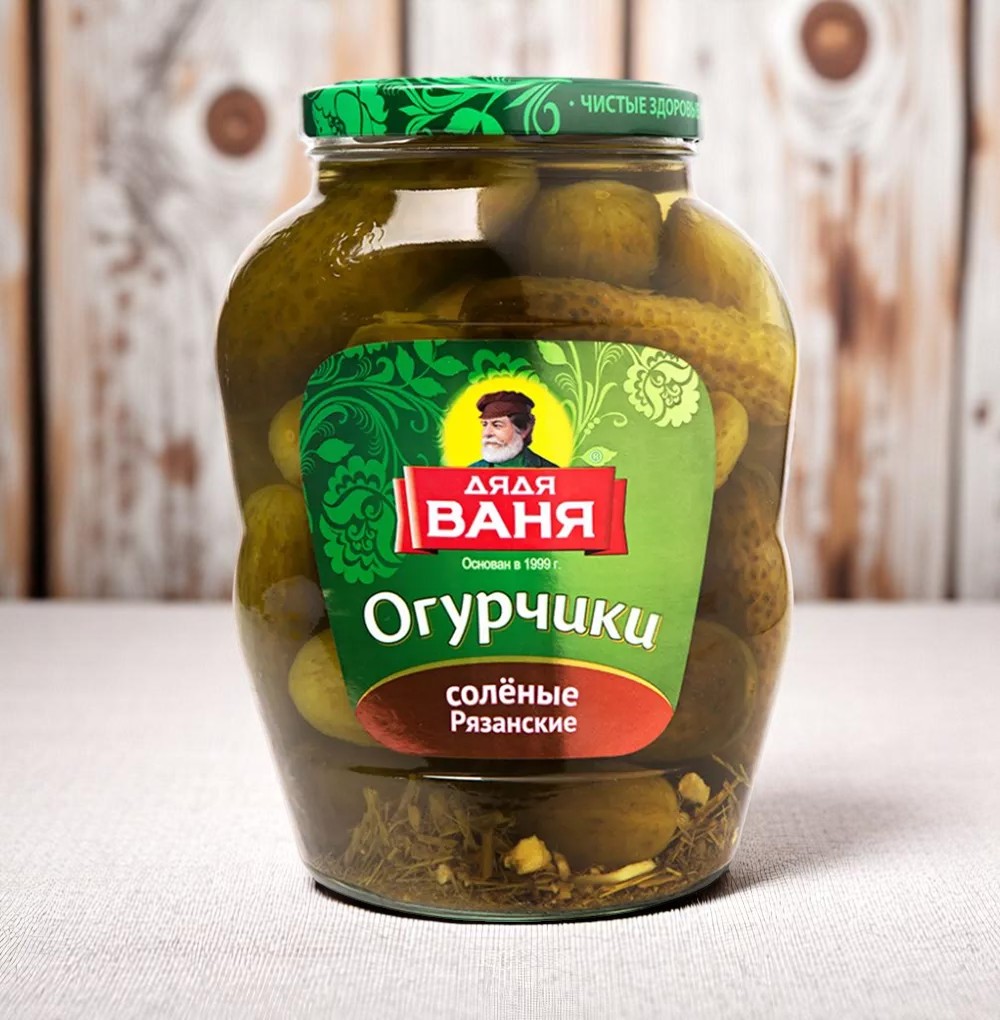 Дядя Ваня Огурцы соленые Рязанские  стекло