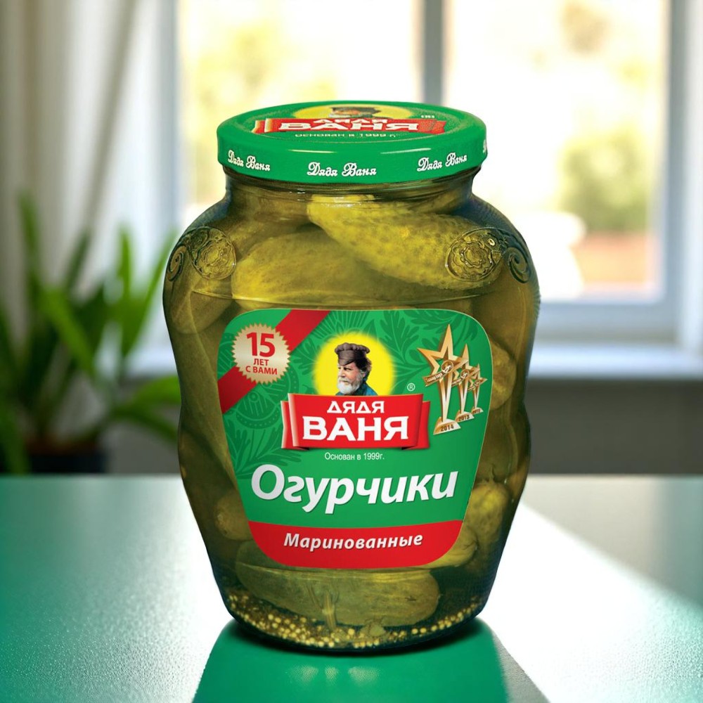 Дядя Ваня Огурчики маринованные  стекло
