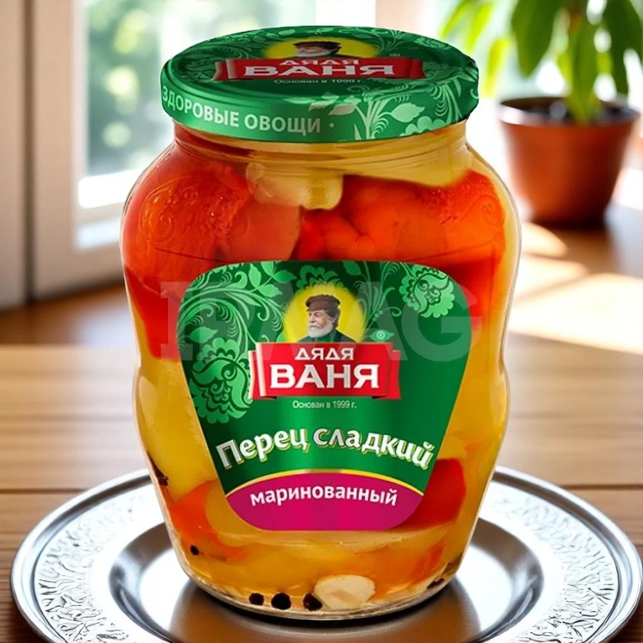 ДЯДЯ ВАНЯ Перец маринованный Сладкий резанный 680г стекло