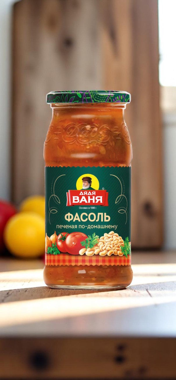 Дядя Ваня Фасоль печеная по-домашнему 0.48 кг