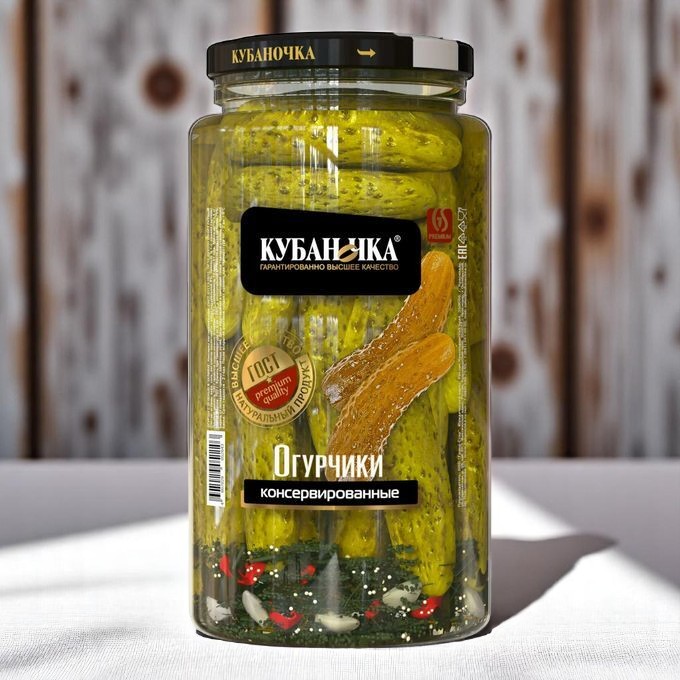 Огурцы Маринованные 1,5л ст.