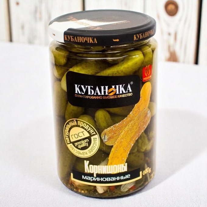 Огурчики Корнишоны 80г