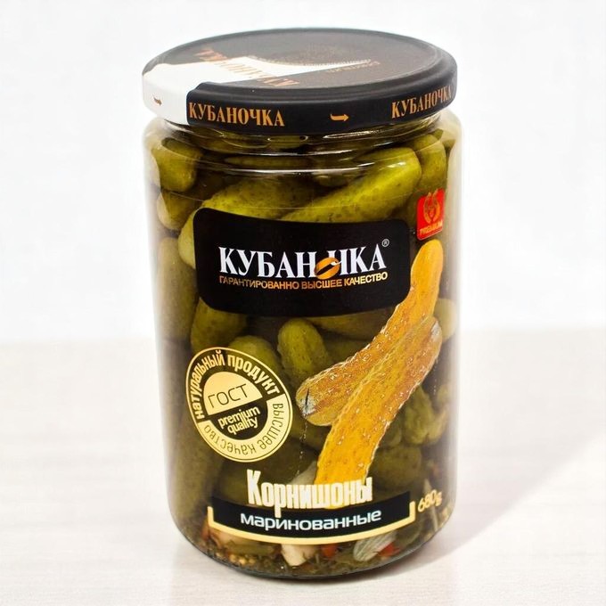 Огурчики Корнишоны маринованные