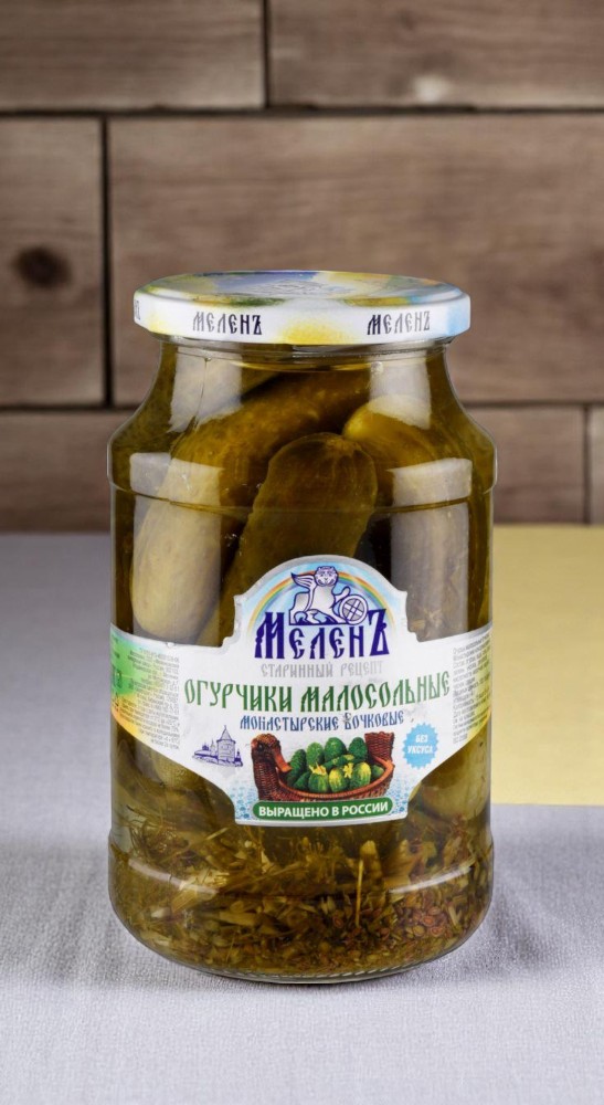Мелень Огурцы Монастырские бочков.малосольные 900г