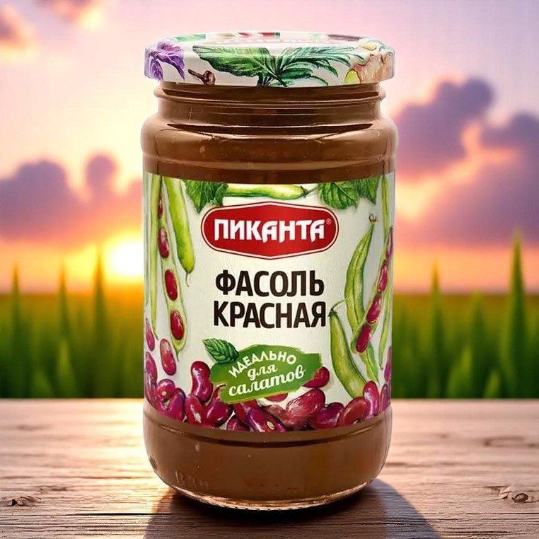 Фасоль красная в собственном соку 0,36 кг