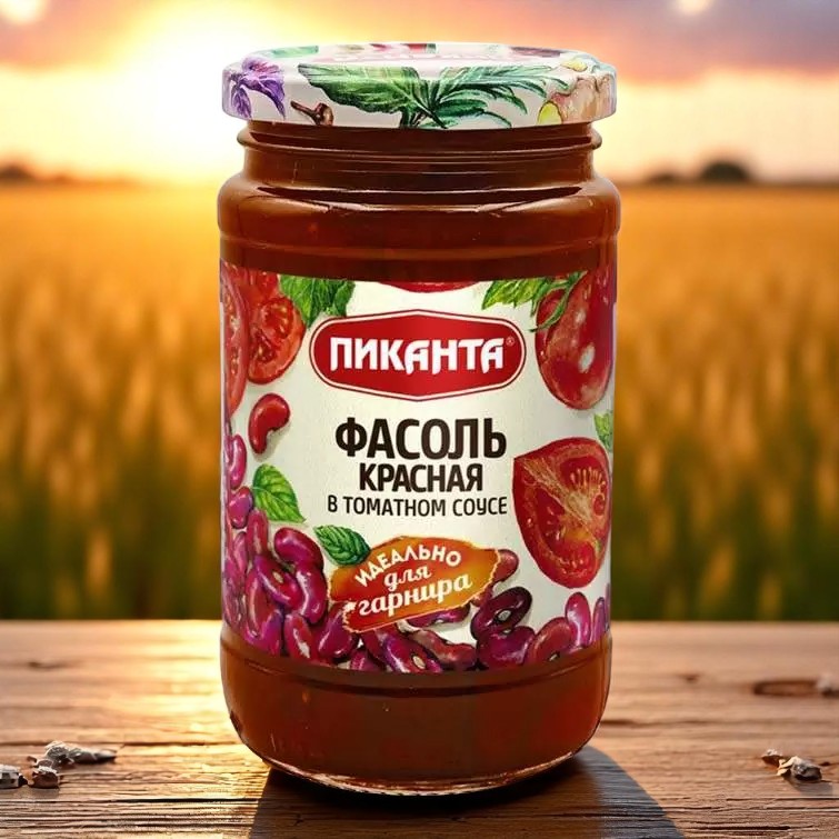 Фасоль красная в томатном соусе 0,39 кг