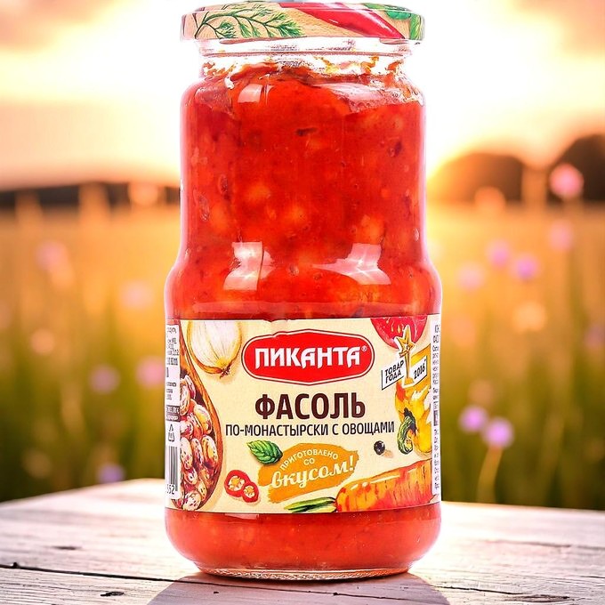 Фасоль по-Монастырски с овощами 470г ст