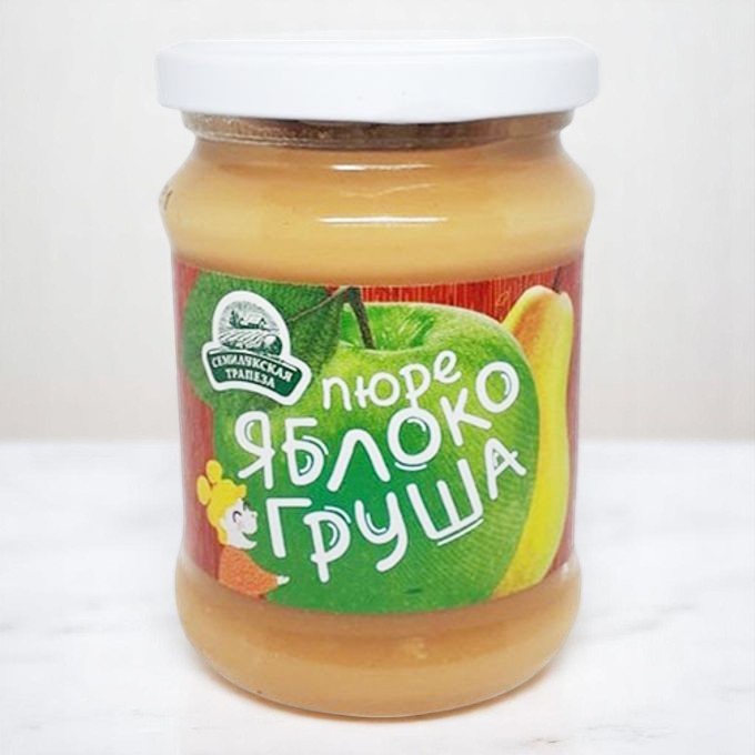 Пюре Яблоко-груша 470г ст