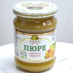 Пюре Яблоко-персик 260г ст