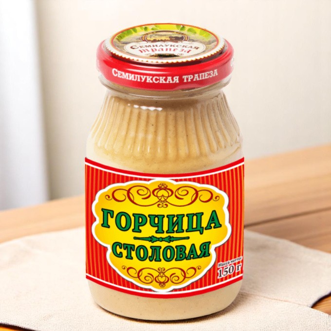 Горчица столовая 150г пэт