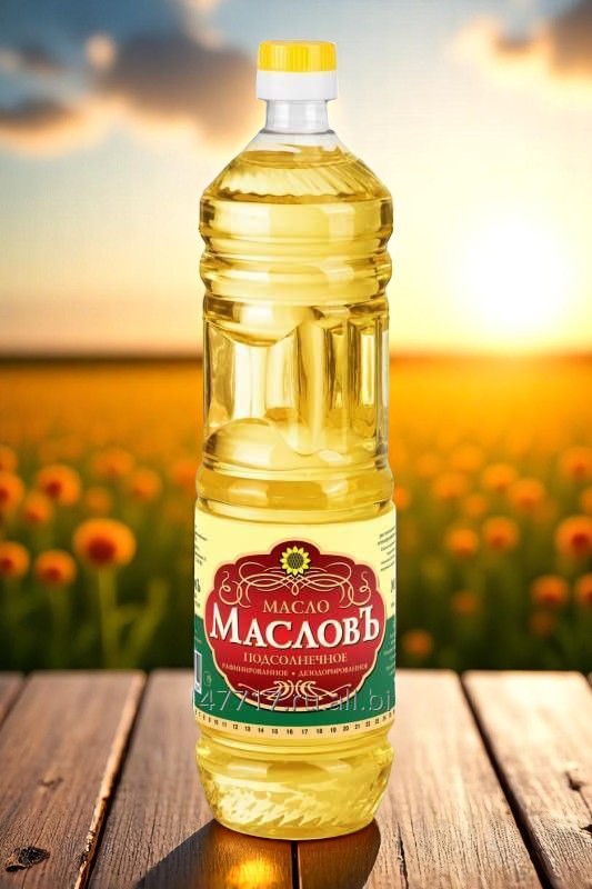 Масло подсолнечное раф. 0,9лПЭТ
